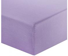 Designers Guild - Saraille Heather Drap Housse Satin de Coton Violet 90 x 190 cm