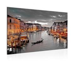 Tableau decoration murale Venise - XXL Impression sur Toile Salon Appartment 1 Parties - prêt à accrocher - 604314b