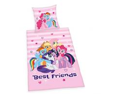 Herding MY LITTLE PONY Parure de Lit, Réversible, Housse de Couette 135 x 200 cm, Taie dOreiller 80 x 80 cm, Coton/Renforcé