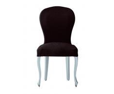 Eysa Teide-Housse de Chaise Stretch Marron