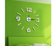Dcasa Sticker Mural Montres de cheminée Décoration de la Maison Unisexe Adulte, Blanc (Blanc), Unique