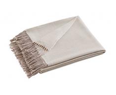 Blanc des Vosges Cosy Plaid Laine mÃ©rinos Chanvre 130 x 170 cm