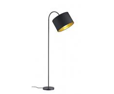 Trio Leuchten 408290179 Lampe sur pied, MÃ©tal, Schwarz Matt/Gold