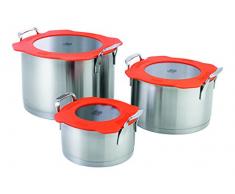 Alva Cocotte de Nid, INOX, 3 pièces