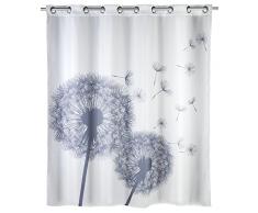 Wenko 22493100 Rideau de Douche Polyester Astera Flex, Anti-Moisissure, Blanc, 180 x 200 cm
