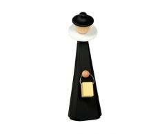 KWO Caroller Singer figurine, Noir, 11Â cm
