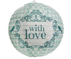 Santex 4816-10 Vintage Lanterne Menthe 26 x 22 x 0,6 cm