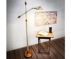 Relaxdays-10018506 Lampadaire avec Design style ancien vintage retro Lampe sur pied antique