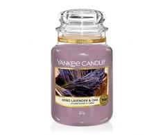 Yankee Candle bougie jarre parfumée, grande taille, Lavande séchée et chêne, jusquà 150 heures de combustion