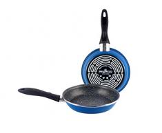 Magefesa K2 Lot de poêles, Acier, Bleu, 24 cm, Lot de 2