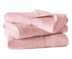 De Witte Lietaer 194872 Lot de 3 Draps de Douche Coton Rose 140 x 70 cm