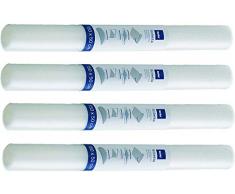 Kela 390166 Soletta Lot de 4 Tapis de Tiroir de Cuisine Plastique Transparent 150 x 50 cm