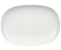 Villeroy & Boch Urban Nature Plat de service, 35x24 cm, Porcelaine Premium, Blanc