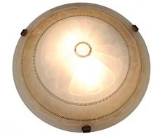 Naeve Leuchten 124264 Plafonnier en verre Marron ÃÂ 40Â cm