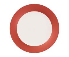 Villeroy & Boch CaffÃ¨ Club Uni Oak Plat de service Ã dessert, 21 cm, Porcelaine Premium, Blanc/Rouge