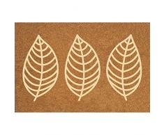 douceur dinterieur FEUILLANTINE PAILLASSON Rectangle, Multicolore, 40 x 60 CM