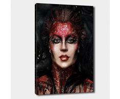 Bonamaison Peinture sur toile, multicolore, 30 x 40 cm - Conçu et fabriqué en Turquie