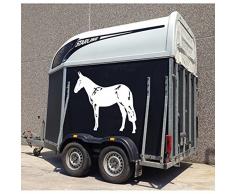 TATOUTEX Stickers Mule - Bleu Foncé, L 22cm x H 20cm