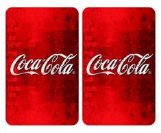 WENKO 2521503100 Plaques de protection Coca-Cola Classic, Multicolore, Verre trempÃ©, 30 x 52 cm