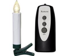 Star 003-50 Bougies darbres, Plastique/, Blanc, 0.25 x 1.3 x 0.5 cm