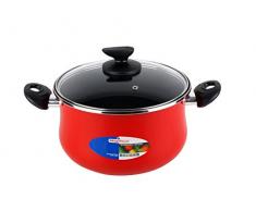 Megafesa Praga - Faitout avec Couvercle, diamètre 20 cm, Grenat