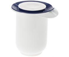 Emsa 2152121200 Superline Pot mixeur 1,2l avec Couvercle, Polypropylene (PP), Blanc/Bleu