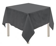 Soleil docre 814233 ALIX Nappe anti-tâches carrée Polyester Anthracite 180 x 180 cm