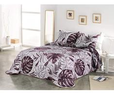 VIALMAN Couvre-lit mi-Saison, Bordeaux, lit de 135 cm : 230 x 270 cm, 7