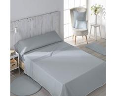 SECANETA Stilia Parure de lit 3 piÃ¨ces avec Drap-Housse, Drap Plat et taie doreiller, Lion (Ciel, lit 135 x 190/200 cm)