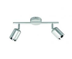 Wofi 747602630000 Port Spot en Couleur Nickel 2 x LED 4 W 14 cm