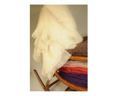 Couverture Extra douce-100% Mohair -OURSON - Taupe R9 - 220 x 240