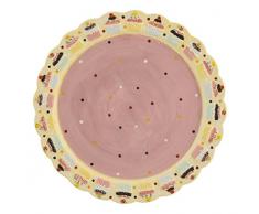 Home Plat Ã Tarte, 34.5Â cm, CÃ©ramique, Multicolore