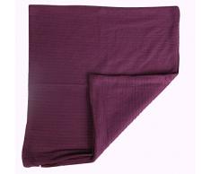Ourson Housse de Coussin tuft, Polyester, Prune O8, 40x40x2 cm