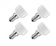 Lunartec 4 convertisseurs de Douilles - Culot E14 vers Ampoule GU10