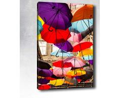 Bonamaison Peinture sur toile, multicolore, 70 x 100 cm - Conçu et fabriqué en Turquie