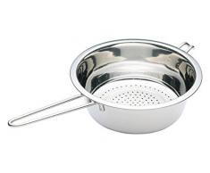 Kitchen Craft KCLHCOL22 Passoire en Acier Inoxydable Argent, 9 x 12 x 16 cm