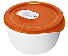 Rotho 1737002792 Micro Onde Bol, Plastique, Papaye-Rouge, 45 x 35 x 25 cm