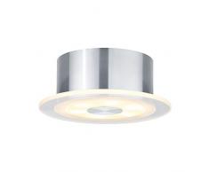 Paulmann 92736 Premium luminaire en saillie Whirl LED 1x6W, rond, dimmable, 9VA, 350mA, 150mm, Alu tordu/SatinÃ©, Alu/acrylique