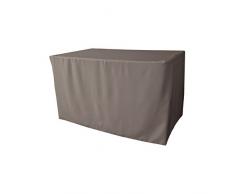 LA Linen Nappe ajustée en Popeline Polyester, Polyester, Gris foncé, 122 x 61 x 0.2 cm