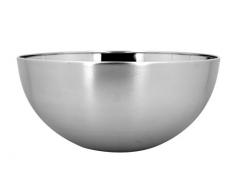TheKitchenette 4615297 Saladier, Acier Inoxydable, INOX, 24 x 24 x 12 cm