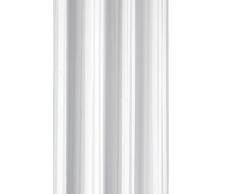 Croydex Rideau de douche en tissu sans crochets Blanc