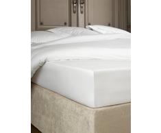 De Witte Lietaer Bumblebee Drap Housse, Coton, Blanc, 180 x 200 x 30 cm