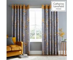 Catherine Lansfield Canterbury Rideaux Ã Åillets 168 x 229 cm Ocre