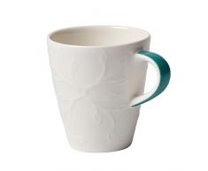 Villeroy & Boch CaffÃ¨ Club Floral Touch of Ivy Tasse Ã Mokka/Expresso, 100 ml, Porcelaine Premium, Turquoise