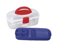 Rayher 39254000 Boite de Rangement avec PoignÃ©e & Insert ÂÂ 27 8 x 12 1 x 13 1 cm