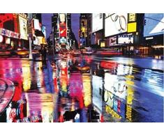 1art1 New York Poster - Times Square, Océan De Couleurs (91 x 61 cm)