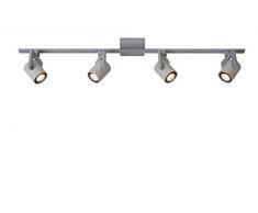 Lucide CONNI-LED - Spot Plafond - Ã 6 cm - LED Dim. - GU10 - 4x5W 3000K - Gris