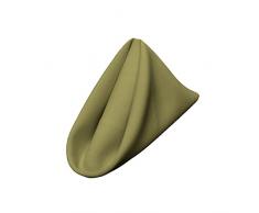 La Popeline de Lin Serviette de Table, Polyester, Polyester, Dark Sage, 45.7 x 45.7 x 0.04 cm