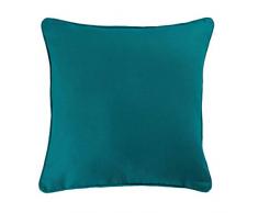 coton dintérieur housse de coussin 40x40 cm coton panama bleu