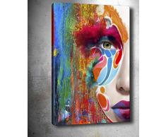 Bonamaison Peinture sur toile, multicolore, 30 x 40 cm - ConÃ§u et fabriquÃ© en Turquie